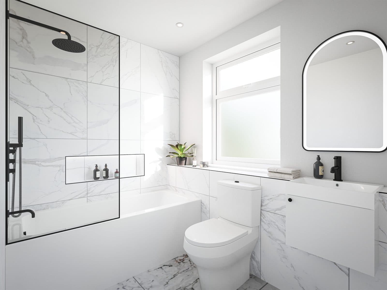 Fen Apartments bathroom CGI