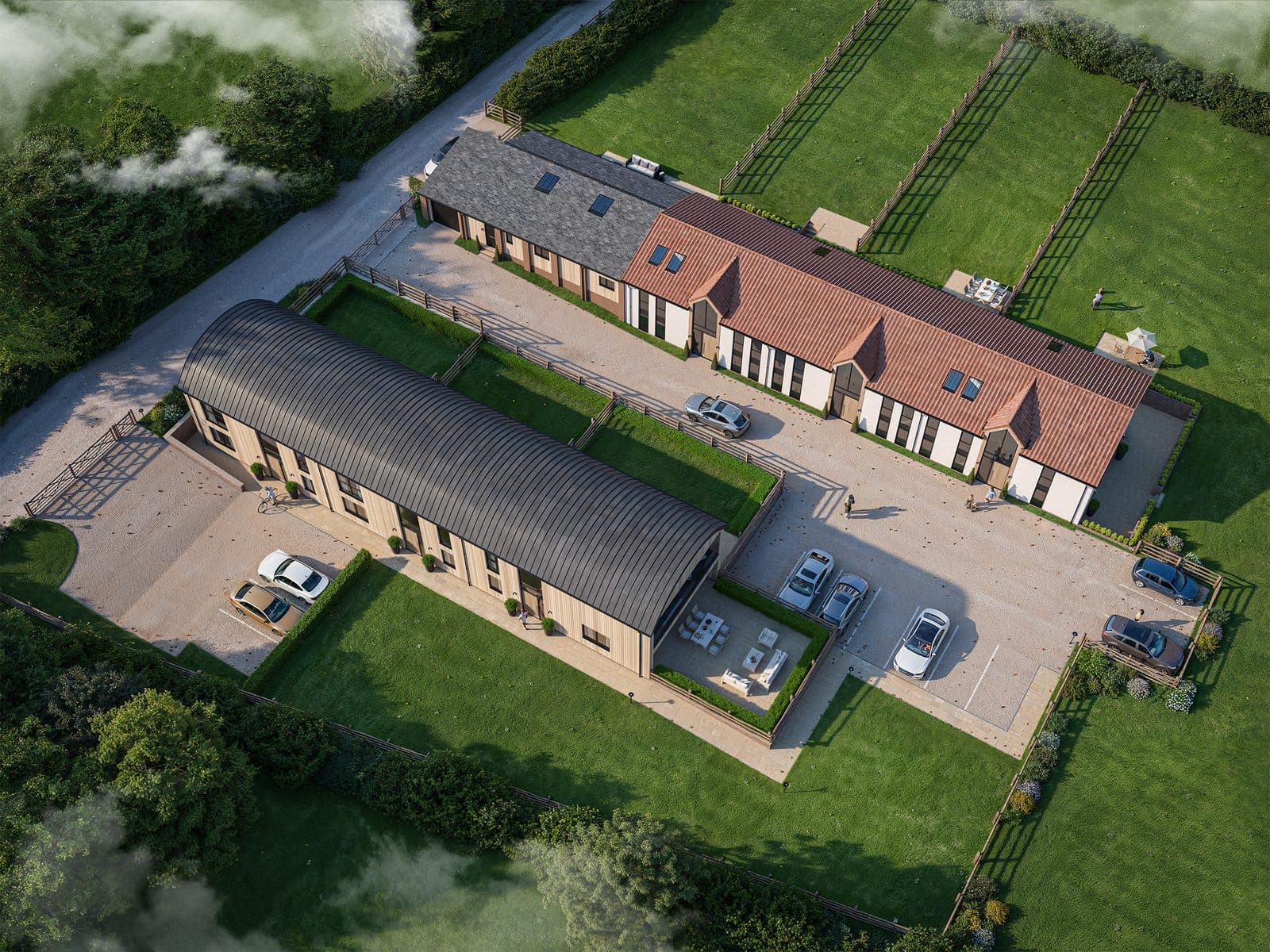 Lullingstone, Kent flagship development aerial CGI