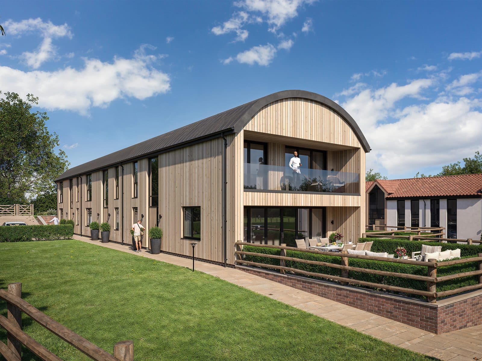 Lullingstone barn-style home CGI