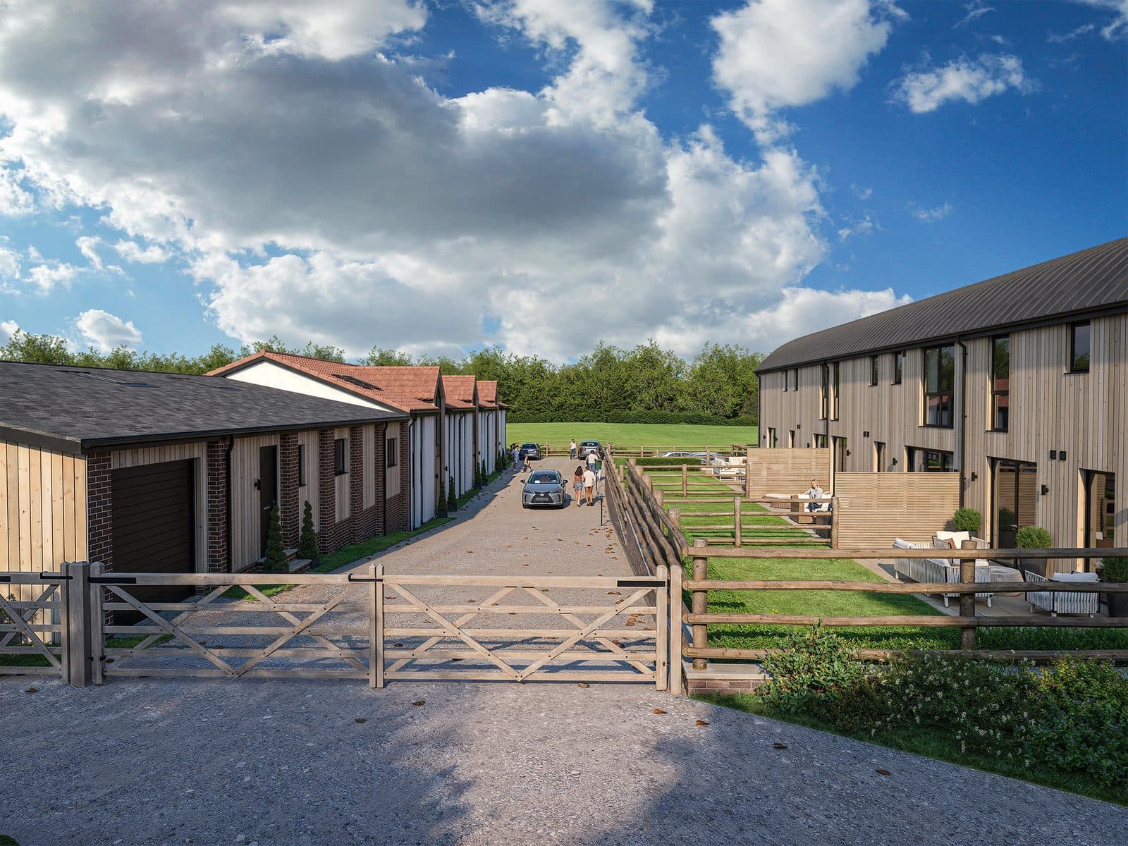 Lullingstone street scene CGI