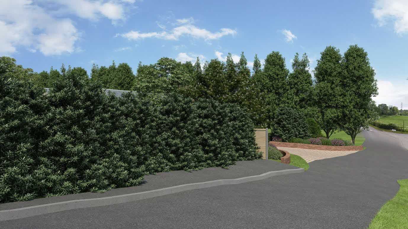 Rock & Fountain street approach CGI
